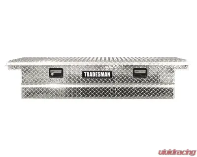 Tradesman Aluminum Single Lid HD 28 Cross Bed Low-Profile Truck Tool Box (72in.) - Brite - 9305LP