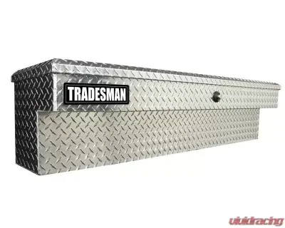 Tradesman Aluminum Side Bin Truck Tool Box With Button 70" Brite - 9772PB