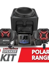 SSV Works Lighted 3-Speaker Audio System w/ JVC Polaris Ranger XP1000 2018-2023                                     - RG4-Q3V1 - Image 7