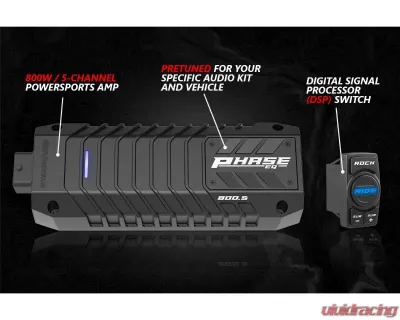 SSV Works Lighted 3-Speaker Audio System w/ JVC Polaris Ranger XP1000 2018-2023 - RG4-Q3V1