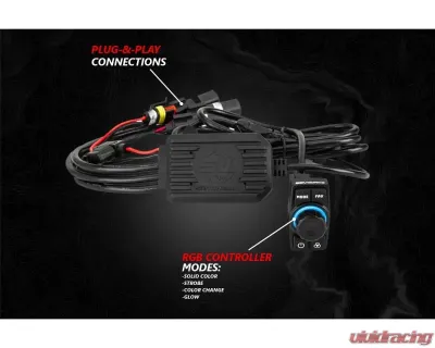 SSV Works Lighted 3-Speaker Audio System w/ Ride Command Polaris Ranger XP1000 2018-2023 - RG4-Q3VRC