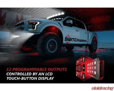 SWITCH Works Alpha12 Digital Smart Switcher with 12-Outputs & Rollcage Mount - 230-SW-E12CU-C175