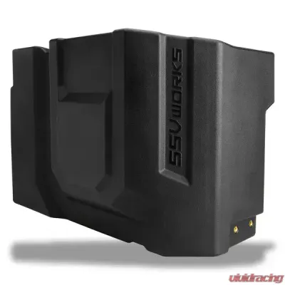 SSV Works 10" 1000watt 2ohm V-Spec Front/Rear Under-Seat Subwoofer Enclosure CanAm Defender 2018-2024 - 240-DF-US10V