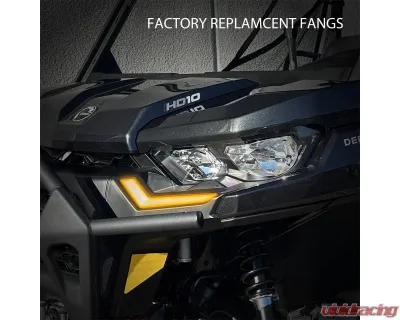 SWITCH Works Street-Legal Tango2 Turn-Signal Plug-&-Play Kit with Licence Plate Frame Can-Am Defender 2020-2026 - 250-SWTSL-DEFLP