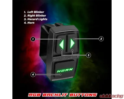 SWITCH Works Street-Legal Tango2 Turn-Signal Plug-&-Play Kit with Licence Plate Frame Can-Am Defender 2020-2026 - 250-SWTSL-DEFLP