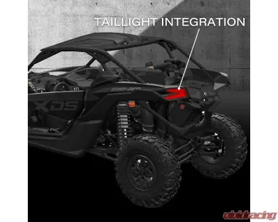 SWITCH Works Street-Legal Tango2 Turn-Signal Plug-&-Play Kit with Licence Plate Frame Can-Am Maverick R 2024-2026 - 250-SWTSL-MAVRLP