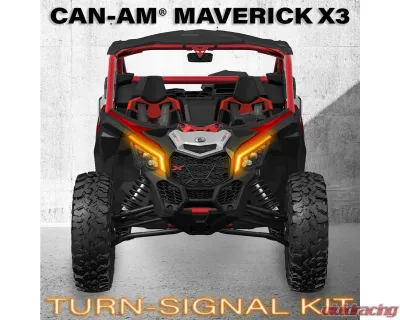 SWITCH Works Street-Legal Tango2 Turn-Signal Plug-&-Play Kit with Licence Plate Frame Can-Am Maverick R 2024-2026 - 250-SWTSL-MAVRLP