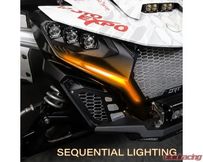 SWITCH Works Street-Legal Tango2 Turn-Signal Plug-&-Play Kit with Licence Plate Frame Can-Am Maverick X3 2017-2026 - 250-SWTSL-X3LP