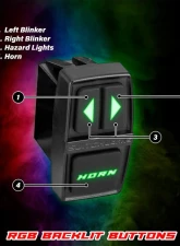 SWITCH Works Turn-Signal Plug-&-Play Kit with Licence Plate Frame Polaris Xpedition | Xpedition AVD 2DR | 4DR 2024-2026                                     - 250-SWTSL-XPDPL - Image 5