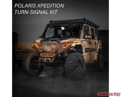 SWITCH Works Turn-Signal Plug-&-Play Kit with Licence Plate Frame Polaris Xpedition | Xpedition AVD 2DR | 4DR 2024-2026 - 250-SWTSL-XPDPL
