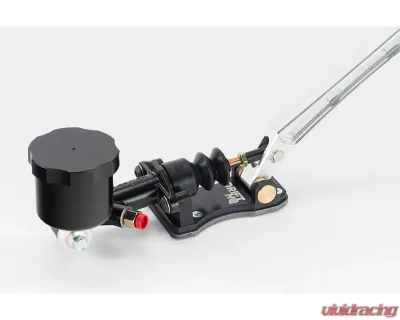Drift HQ Silver Handle Pull Back Style Compact Hydraulic E-Brake w/ 5/8 Wilwood Master & Standalone Reservoir DHQ-HYDROEBRAKE-60-4-stand-uni-5/8 - DHQ-HYDROEBRAKE-60-4-stand-uni-5/8