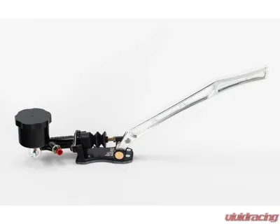 Drift HQ Silver Handle Pull Back Style Compact Hydraulic E-Brake w/ 5/8 Wilwood Master & Standalone Reservoir DHQ-HYDROEBRAKE-60-4-stand-uni-5/8 - DHQ-HYDROEBRAKE-60-4-stand-uni-5/8
