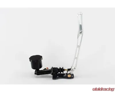Drift HQ Silver Handle Pull Back Style Compact Hydraulic E-Brake w/ 5/8 Wilwood Master & Standalone Reservoir DHQ-HYDROEBRAKE-60-4-stand-uni-5/8 - DHQ-HYDROEBRAKE-60-4-stand-uni-5/8