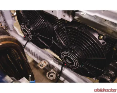 Chase Bays -16AN Tucked Aluminum Radiator Only Honda Civic | Integra - CB-11RAD-16AN