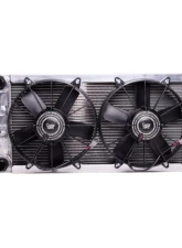 Chase Bays -16AN Tucked Aluminum Radiator with 2 12in Ultra Fans Nissan 240SX S13 | S14 | S15 1989-2002                                     - CB-14RAD-16AN-11UFAN - Image 2