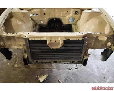 Chase Bays -16AN Tucked Aluminum Radiator with 2 12in Ultra Fans Nissan 240SX S13 | S14 | S15 1989-2002 - CB-14RAD-16AN-11UFAN
