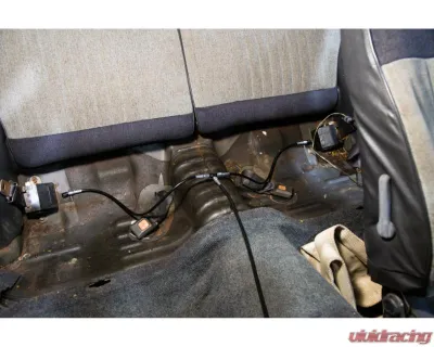 Chase Bays Pass Thru-Inline | Single Rearr Caliper OE MC Hydro Handbrake Line Kit Toyota AE86 Corolla 1983-1987 - CB-AE86-OEMC/HB