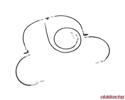 Chase Bays Pass Thru-Inline | Single Rearr Caliper OE MC Hydro Handbrake Line Kit Toyota AE86 Corolla 1983-1987 - CB-AE86-OEMC/HB