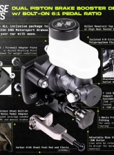 Chase Bays Dual Piston Brake Booster Delete with 6:1 Pedal Ratio Bolt-On BMW 3-Series E36 | Z3 2000-2005                                     - CB-DBBE-E36 - Image 7