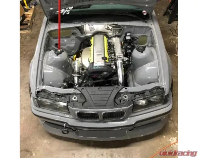 Chase Bays -20AN Tucked Aluminum Radiator Only BMW E30 | E36 | E46 - CB-E306RAD-20AN