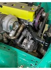Chase Bays 1.5in Push On Hose Compact Upper Water Neck with Bypass Tube Toyota 1.5JZ-GTE | 2JZ-GTE                                     - CB-JZ-UWN15L - Image 12