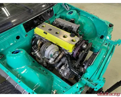 Chase Bays 1.5in Push On Hose Compact Upper Water Neck with Bypass Tube Toyota 1.5JZ-GTE | 2JZ-GTE - CB-JZ-UWN15L
