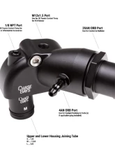 Chase Bays 1.5in Push On Hose Compact Upper Water Neck with Bypass Tube Toyota 1.5JZ-GTE | 2JZ-GTE                                     - CB-JZ-UWN15L - Image 9