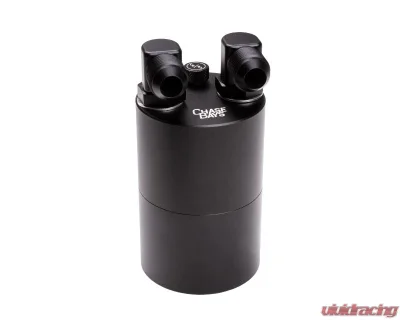 Chase Bays -10AN 90 Deg L-Fitting Inlet -10AN Straight Outlet Oil Catch Can - CB-OILCATCH-10AN90L-10AN