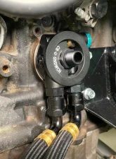 Chase Bays Oil Cooler Block Adapter Stud Toyota 1JZ | 2JZ                                     - CB-OILS-3416-STUD-L - Image 2