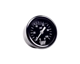 Chase Bays Liquid Filled 0-100psi Fuel Pressure Gauge