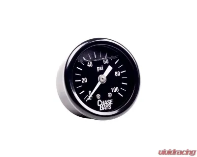 Chase Bays Liquid Filled 0-100psi Fuel Pressure Gauge - CB-U-FPRG