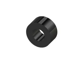 Woodcraft Technologies Black Round Unthreaded 1/2 OD x 1/4 ID x 1/4 Thick Aluminum Spacer Ducati | KTM | Yamaha 2006-2022