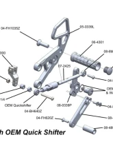Woodcraft Technologies Complete Rearset (Aftermarket QS - With Folding Toe Pieces) Honda CBR1000RR 2017-2022                                     - 05-0344BX - Image 7
