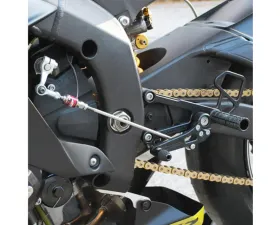 Woodcraft Technologies Basic GP Shift Rearset w/ Shift Pedal Yamaha YZF-R6 2006-2016
