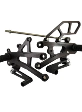 Woodcraft Technologies Black Complete STD Shift Rearset w/o QS (No Folding Toe Pieces) Triumph Street Triple R 2013-2016                                     - 05-0509B - Image 3