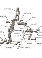 Woodcraft Technologies Left Hand Rearset Bracket Ducati Monster 2009-2013                                     - 05-0660L - Image 2