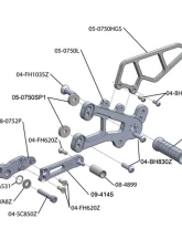 Woodcraft Technologies Complete Rearset - RACE ONLY (With Folding Toe Pieces) BMW HP4 | S1000RR 2009-2014                                     - 05-0752BX - Image 6