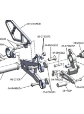 Woodcraft Technologies Complete Rearset - RACE ONLY (With Folding Toe Pieces) BMW HP4 | S1000RR 2009-2014                                     - 05-0752BX - Image 7