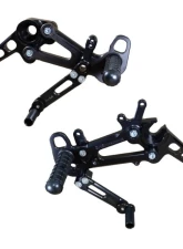 Woodcraft Technologies Complete Adjustable Rearset Kit w/ Pedals (With Folding Toe Pieces) Aprilia RS 660 2021-2023                                     - 05-0760BX - Image 3