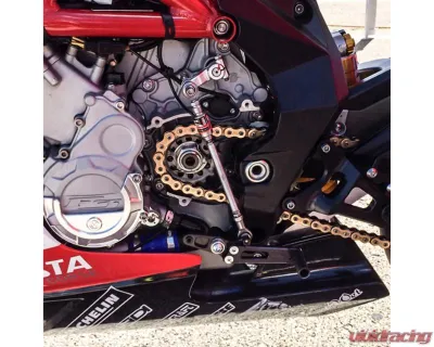 Woodcraft Technologies Black GP/STD Adjustable Rearset Kit (No Folding Toe Pieces) MV Agusta 2012-2019 - 05-0780B