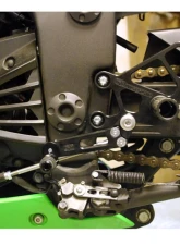 Woodcraft Technologies Complete Eccentric Rearset (With Folding Toe Pieces) Kawasaki Ninja EX250 2008-2012                                     - 05-4131EBX - Image 2