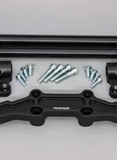 Woodcraft Technologies 1" Standard Rise Clipon Adapter Plate w/ Standard Black Bars Kawasaki Ninja 650 | ER-6n 2006-2016                                     - 12-1125 - Image 2
