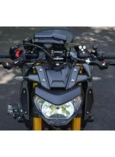 Woodcraft Technologies 1" Rise Clipon Adapter Plate w/ Standard Black Bars Yamaha FJ-09 | FZ-09 | XSR900 2014-2021                                     - 12-1409 - Image 5
