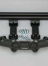 Woodcraft Technologies 1" Rise Clipon Adapter Plate w/ Long Black Bars Yamaha FZ-10 | MT-10 2017-2023                                     - 12-1416 - Image 2