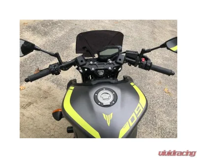 Woodcraft Technologies 1" Rise Clipon Adapter Plate w/ XL Black Bars Yamaha MT-09 | XSR900 2018-2023 - 12-1419