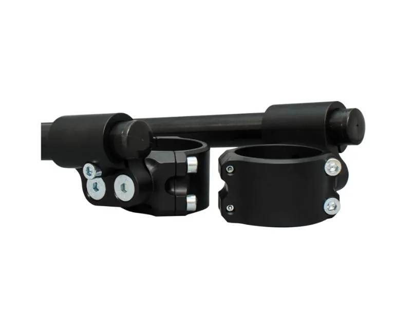 Woodcraft Technologies Black 1.5" Rise Motorcycle Clip-ons w/ 48mm Clamp & 7/8" Bars - Standard Honda CBR600RR | ABS 2005-2023 - 12-2548-78BH1
