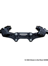 Woodcraft Technologies 1" Standard Rise Clipon Adapter Plate w/ Std. Black Bars Ducati Monster 1200 2014-2016                                     - 12-1630 - Image 2