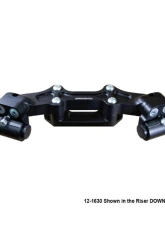 Woodcraft Technologies 1" Standard Rise Clipon Adapter Plate w/ Std. Black Bars Ducati Monster 1200 2014-2016                                     - 12-1630 - Image 3