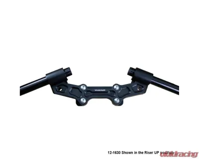 Woodcraft Technologies 1" Standard Rise Clipon Adapter Plate w/ Std. Black Bars Ducati Monster 1200 2014-2016 - 12-1630