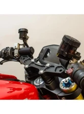 Woodcraft Technologies 1" Standard Rise Clipon Adapter Plate w/ Std. Black Bars Ducati Monster 1200 2014-2016                                     - 12-1630 - Image 6